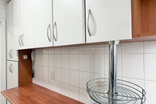 Cozinha de apartamento à venda com 2 quartos, 64m² em Vila Pereira Cerca, São Paulo