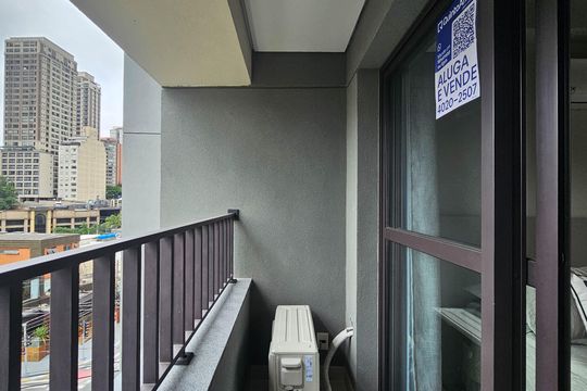 Varanda de kitnet/studio para alugar com 1 quarto, 25m² em Perdizes, São Paulo