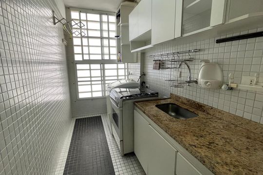 Cozinha de apartamento à venda com 1 quarto, 44m² em Santa Cecilia, São Paulo