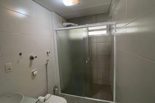 Banheiro de apartamento à venda com 1 quarto, 44m² em Santa Cecilia, São Paulo
