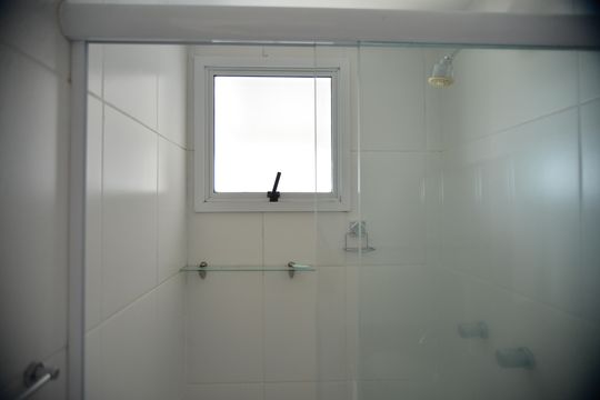 Banheiro da Suíte de apartamento à venda com 3 quartos, 66m² em Vila Metalúrgica, Santo André