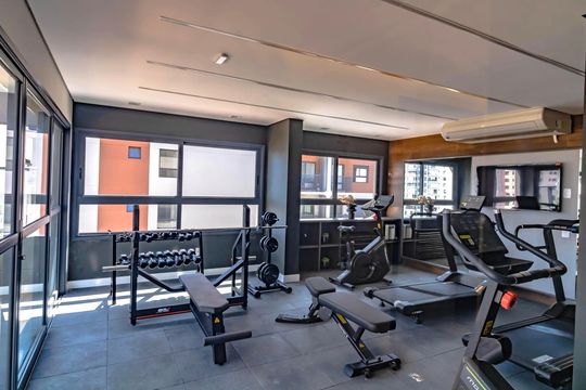 Área comum - Academia de kitnet/studio para alugar com 1 quarto, 18m² em Vila Clementino, São Paulo