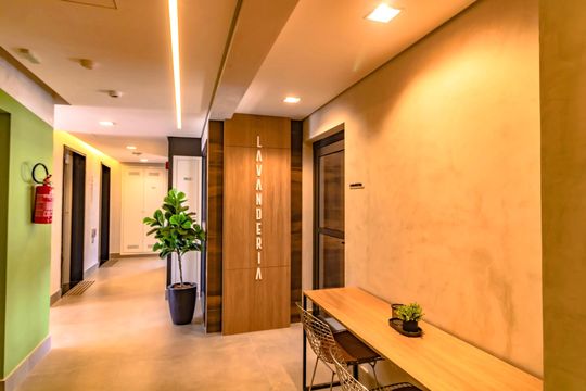 Área comum de kitnet/studio para alugar com 1 quarto, 18m² em Vila Clementino, São Paulo
