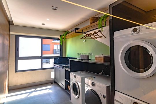 Área comum de kitnet/studio para alugar com 1 quarto, 18m² em Vila Clementino, São Paulo