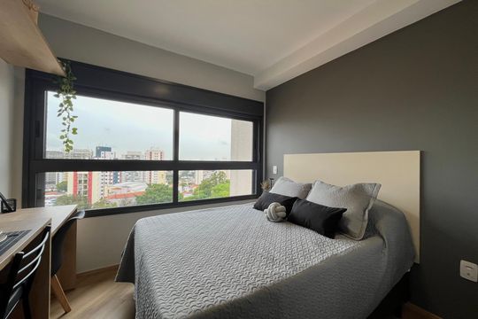 Sala/Quarto de kitnet/studio para alugar com 1 quarto, 18m² em Vila Clementino, São Paulo