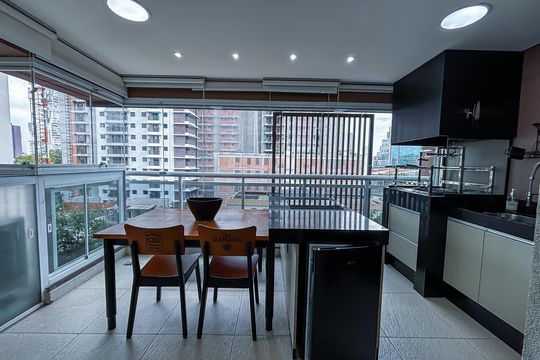 Varanda gourmet de apartamento para alugar com 2 quartos, 74m² em Pinheiros, São Paulo
