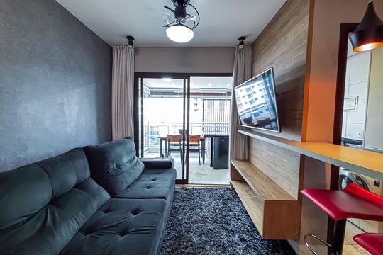 Sala de apartamento para alugar com 2 quartos, 74m² em Pinheiros, São Paulo