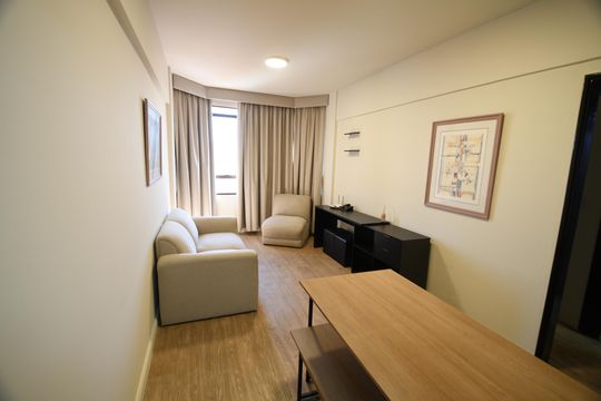 Sala de apartamento à venda com 1 quarto, 40m² em Centro, Campinas