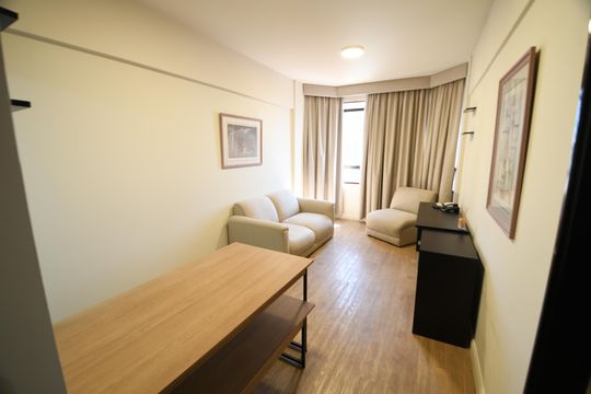 Sala de apartamento à venda com 1 quarto, 40m² em Centro, Campinas