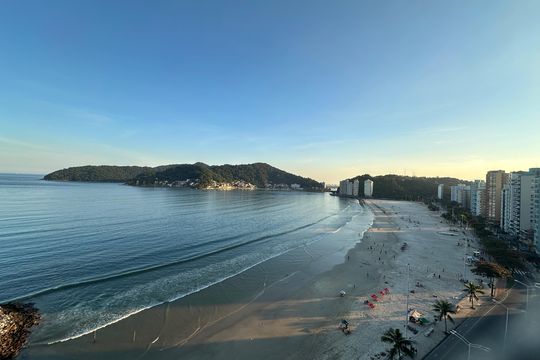 Vista da Sala de apartamento para alugar com 1 quarto, 56m² em Centro, São Vicente