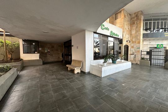 Hall de entrada de apartamento para alugar com 1 quarto, 56m² em Centro, São Vicente