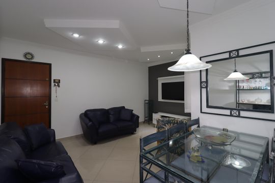 Sala de apartamento à venda com 3 quartos, 102m² em Vila Assunção, Santo André