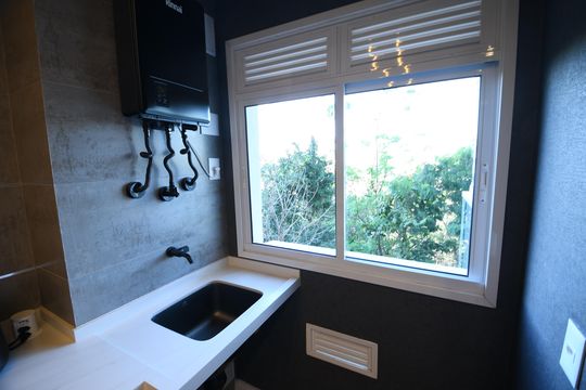 Cozinha de apartamento à venda com 2 quartos, 67m² em Taquaral, Campinas