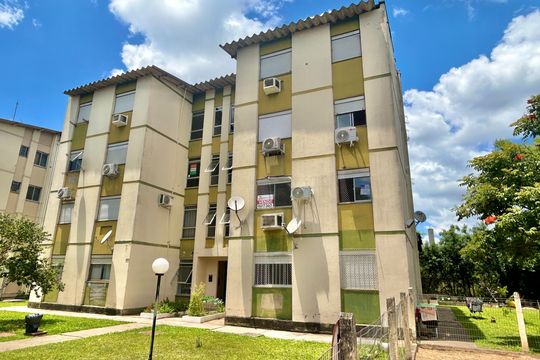 Placa Vista da rua de apartamento à venda com 2 quartos, 41m² em São Miguel, São Leopoldo