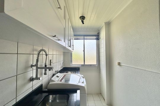 Cozinha de apartamento à venda com 2 quartos, 41m² em São Miguel, São Leopoldo