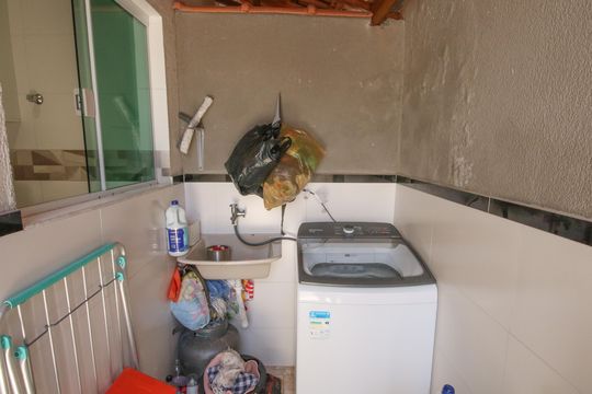 Área de Serviço de casa para alugar com 2 quartos, 102m² em Vila Caiçara, Praia Grande