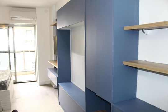 Cozinha de kitnet/studio para alugar com 1 quarto, 27m² em República, São Paulo