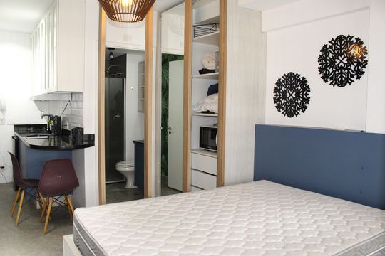 quarto  de kitnet/studio para alugar com 1 quarto, 27m² em República, São Paulo