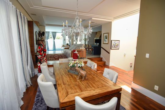 Sala de Jantar de casa de condomínio para alugar com 3 quartos, 260m² em Jardim Krahe, Viamão