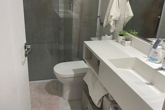 Banheiro de kitnet/studio à venda com 1 quarto, 35m² em Santana, São Paulo