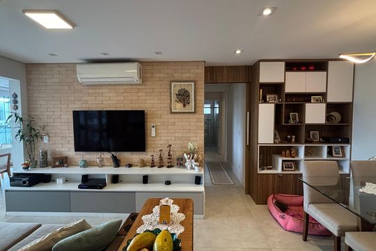 Sala - Sala de Jantar de apartamento à venda com 3 quartos, 92m² em Vila Apiai, Santo André