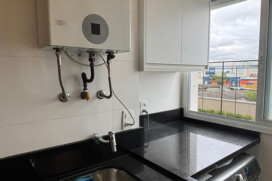 Cozinha - Area de Serviço de apartamento à venda com 3 quartos, 92m² em Vila Apiai, Santo André