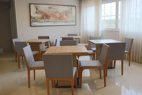 Salão de Festas de apartamento à venda com 3 quartos, 92m² em Vila Apiai, Santo André