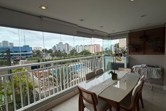 Sala - Sala de Jantar Varanda de apartamento à venda com 3 quartos, 92m² em Vila Apiai, Santo André