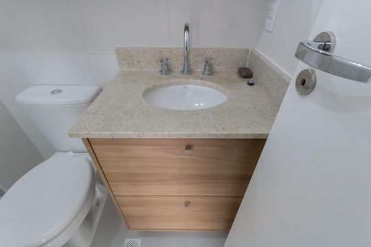 Banheiro da Suíte de apartamento para alugar com 1 quarto, 38m² em Centro, Osasco