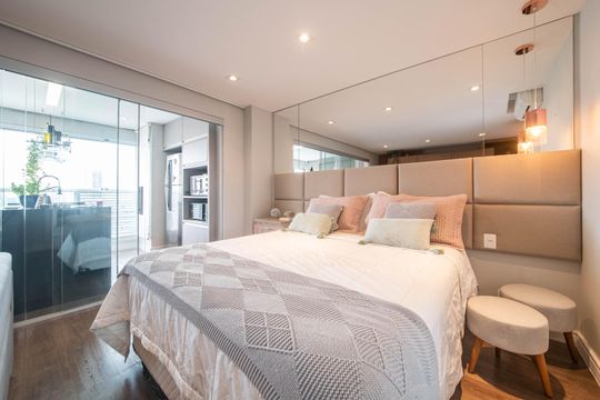 Quarto de apartamento para alugar com 1 quarto, 42m² em Brooklin, São Paulo
