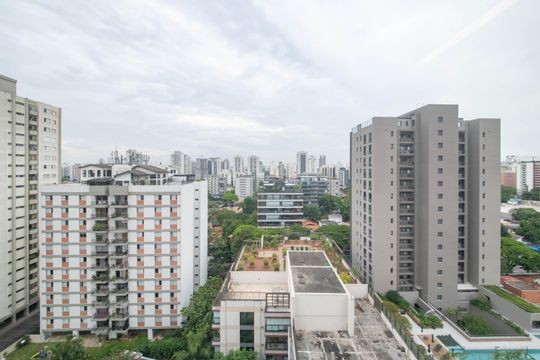Cozinha - Vista de apartamento para alugar com 1 quarto, 42m² em Brooklin, São Paulo