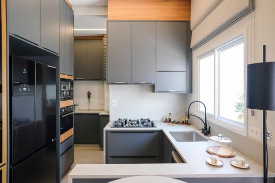 Cozinha de apartamento à venda com 2 quartos, 168m² em Barcelona, São Caetano do Sul