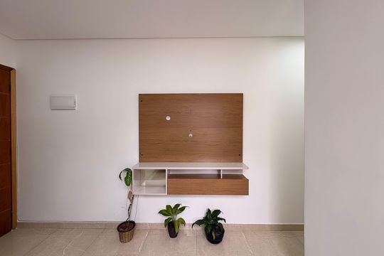 Sala de apartamento à venda com 2 quartos, 95m² em Parque Novo Oratório, Santo André