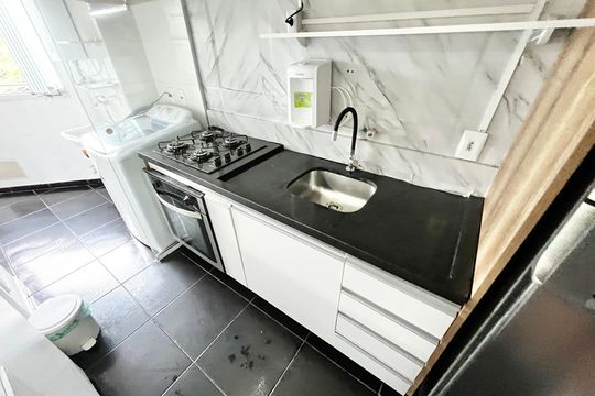 Cozinha de apartamento para alugar com 2 quartos, 48m² em Vila Bela Vista (zona Norte), São Paulo