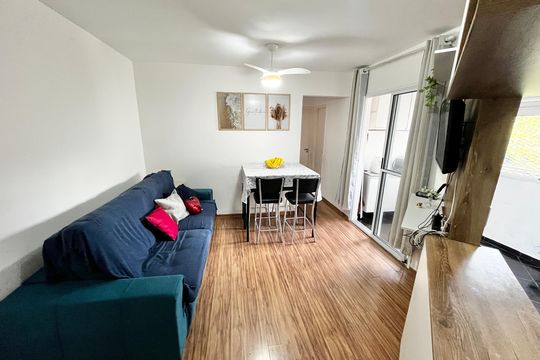 Sala de apartamento para alugar com 2 quartos, 48m² em Vila Bela Vista (zona Norte), São Paulo