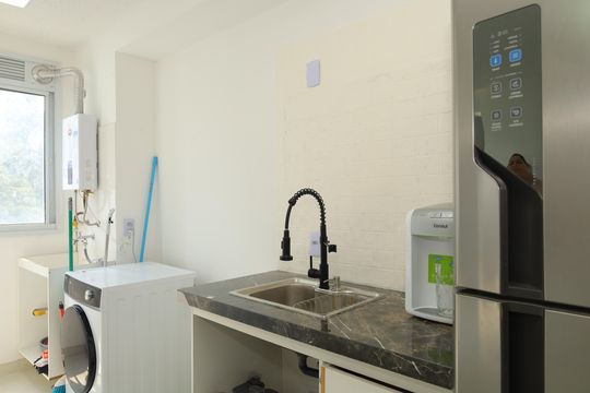 Cozinha de apartamento à venda com 2 quartos, 40m² em Cidade Líder, São Paulo