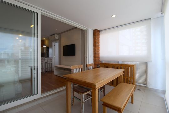 Varanda de apartamento para alugar com 1 quarto, 62m² em Itaim Bibi, São Paulo