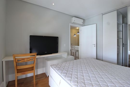 Quarto Suíte de apartamento para alugar com 1 quarto, 62m² em Itaim Bibi, São Paulo