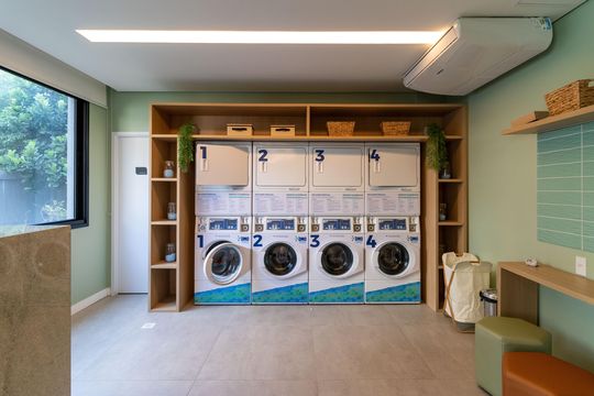 Área comum - Lavanderia de kitnet/studio à venda com 1 quarto, 25m² em Vila Pompéia, São Paulo