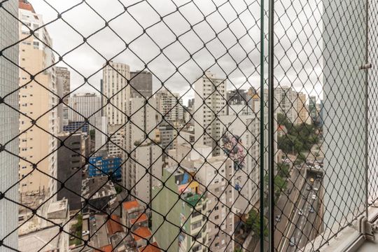 Vista da Sala de apartamento à venda com 3 quartos, 100m² em Vila Buarque, São Paulo