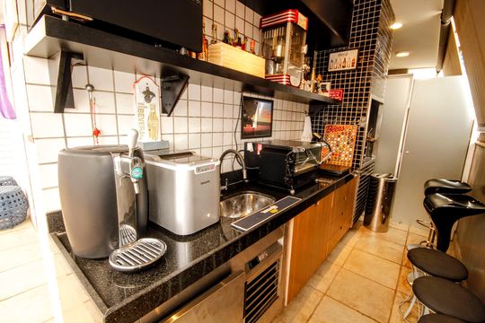 Espaço Gourmet de apartamento à venda com 3 quartos, 155m² em Santo Antônio, Belo Horizonte
