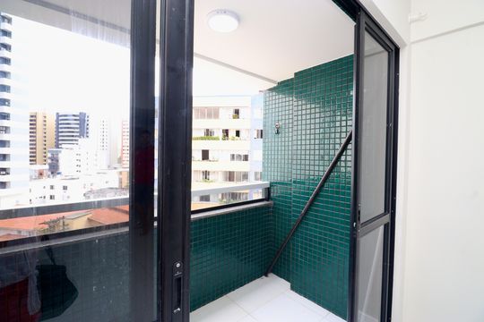 Varanda de apartamento para alugar com 1 quarto, 36m² em Pituba, Salvador
