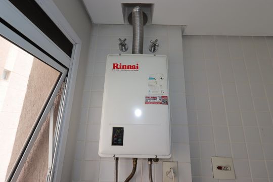 Área de Serviço - Aquecedor de apartamento à venda com 2 quartos, 74m² em Campestre, Santo André