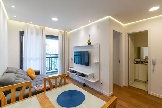 Sala  de apartamento para alugar com 1 quarto, 29m² em Jardim Prudência, São Paulo