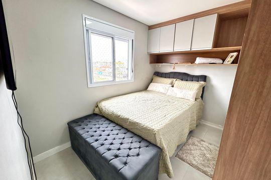 Quarto Suíte de apartamento à venda com 2 quartos, 56m² em Vila Itapegica, Guarulhos