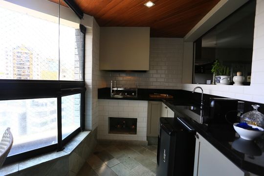 Varanda gourmet de apartamento à venda com 4 quartos, 280m² em Vila Andrade, São Paulo