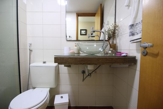 Banheiro Social de apartamento à venda com 3 quartos, 77m² em Freguesia (jacarepaguá), Rio de Janeiro