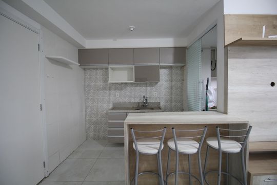 cozinha de apartamento à venda com 2 quartos, 40m² em Jardim Parque Morumbi, São Paulo