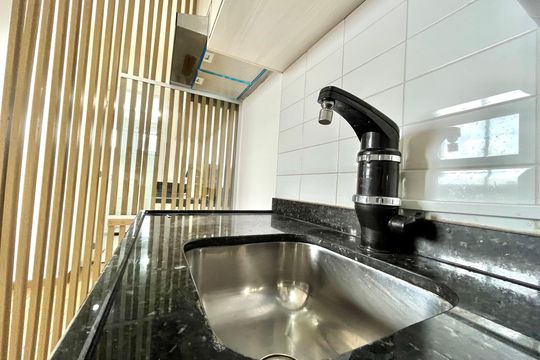 Cozinha de apartamento à venda com 2 quartos, 37m² em Vila Guarani (z Sul), São Paulo