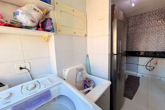 Área de Serviço de apartamento à venda com 2 quartos, 49m² em Residencial Alexandria, Várzea Paulista